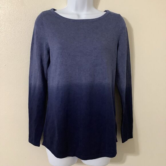 Belle Blue Artsy Casual Knit Patchwork Ombré Sweater Bundle Lot of Two XXS - Picture 2 of 11